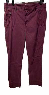 Level99 Women's Purple Straight Leg Capri Pants, Size 30
